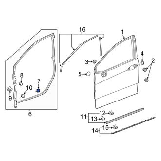 Honda OE - Outer Door Seal Clip