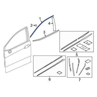 Honda OE - Front Left Door Reveal Molding