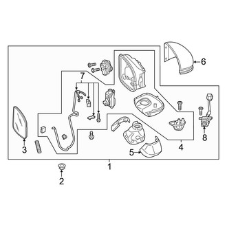 Honda OE - Front Door - Outside Mirrors (PLUG-IN HYBRID EV-GAS (PHEV))