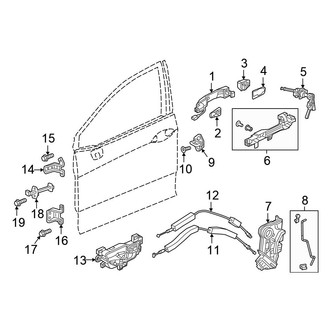 Honda OE - Front Door - Lock & Hardware (PLUG-IN HYBRID EV-GAS (PHEV))