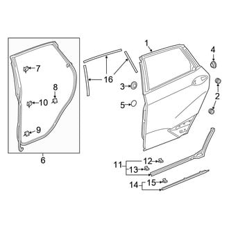 Honda OE - Rear Door - Door & Components (PLUG-IN HYBRID EV-GAS (PHEV))