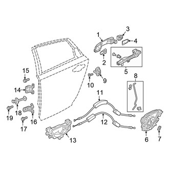 Honda OE - Rear Door - Lock & Hardware (PLUG-IN HYBRID EV-GAS (PHEV))