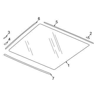 Honda OE - Back Glass - Glass (PLUG-IN HYBRID EV-GAS (PHEV))