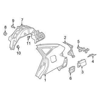 Honda OE - Quarter Panel & Components (PLUG-IN HYBRID EV-GAS (PHEV))