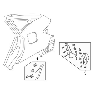 Honda OE - Quarter Panel - Exterior Trim (PLUG-IN HYBRID EV-GAS (PHEV))