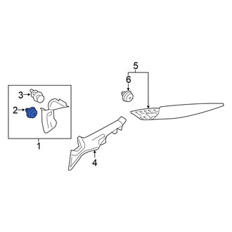 Honda OE - Rear Door Window Molding Clip
