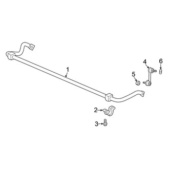 Honda OE - Rear Suspension - Stabilizer Bar & Components