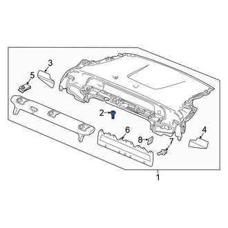 Honda OE - Package Tray Trim Clip