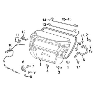 Honda OE - Trunk Lid - Lid & Components (PLUG-IN HYBRID EV-GAS (PHEV))