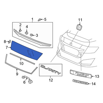 Honda OE - Rear Deck Lid Finish Panel