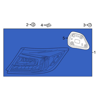 Honda OE - Rear Right Tail Light Assembly