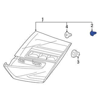 Honda OE - License Plate Light Panel Clip
