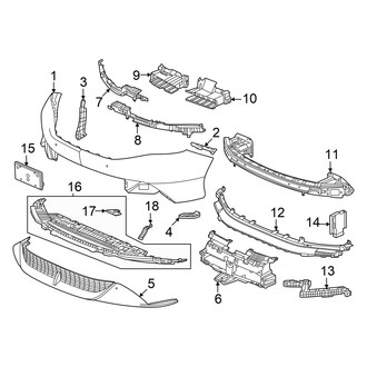 Honda OE - Front Bumper & Grille - Bumper & Components
