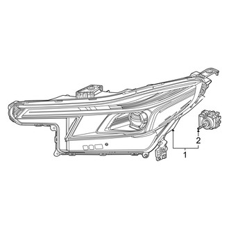 Honda OE - Front Lamps - Headlamp Components