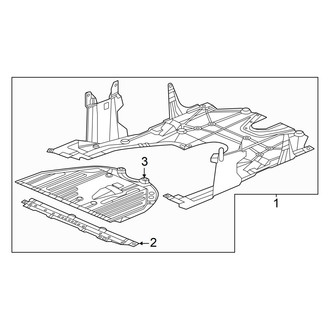Honda OE - Radiator Support - Splash Shields