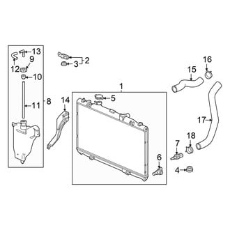 Honda OE - Cooling - Radiator & Components (Engine)