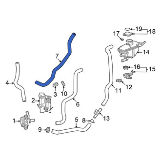 Honda OE - Drive Motor Inverter Radiator Hose