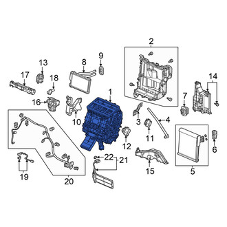 Honda OE - HVAC Unit Case Assembly