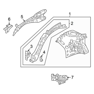 Honda OE - Fender - Structural Components & Rails (Upper Components)