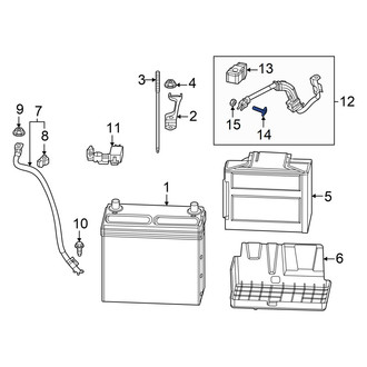 Honda OE - Battery Cable Bolt
