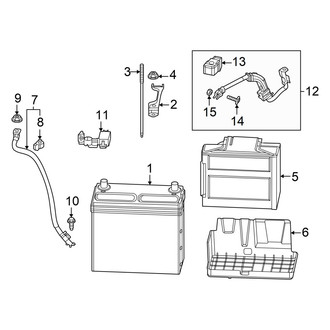 Honda OE - Electrical - Battery (Conventional)