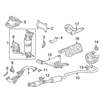 Honda OE - Exhaust System - Exhaust Components