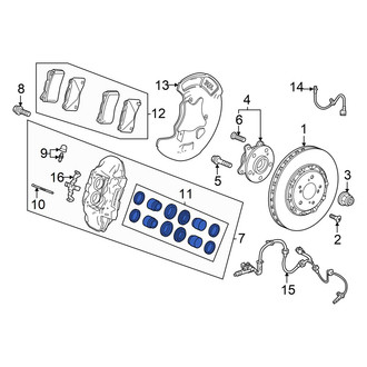 Honda OE - Front Disc Brake Caliper Seal Kit