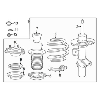 Honda OE - Front Suspension - Struts & Components