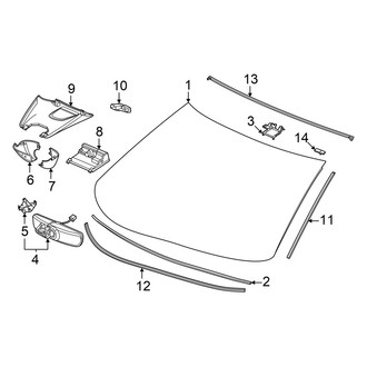 Honda OE - Windshield - Glass