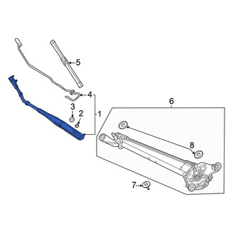 Honda OE - Left Wiper Arm