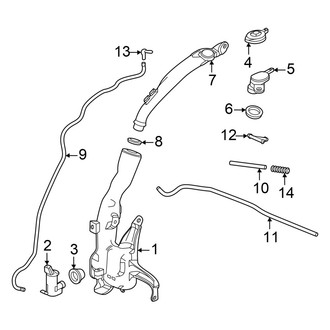 Honda OE - Windshield - Washer Components