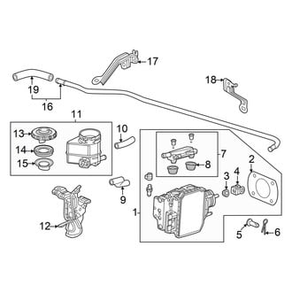 Honda OE - Cowl - Components on Dash Panel (Brake Pedal, Feel Simulator)