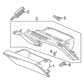 Honda OE - Instrument Panel - Glove Box