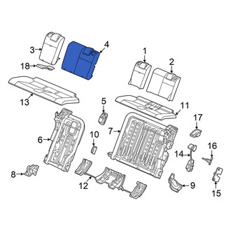 Honda OE - Rear Left Seat Back Cushion Cover