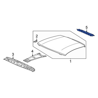 Honda OE - Rear Roof Header Panel