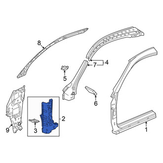 Honda OE - Left Lower Body A-Pillar Reinforcement