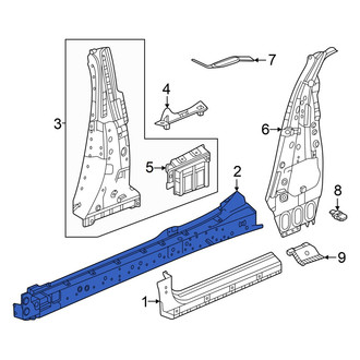 Honda OE - Left Rocker Panel Reinforcement