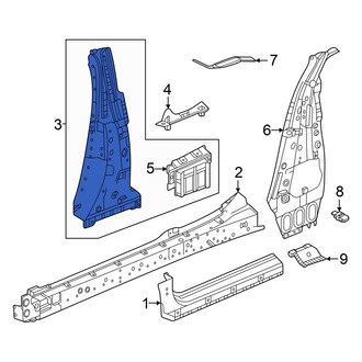 Honda OE - Left Body B-Pillar Reinforcement