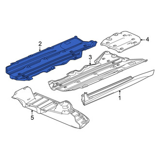 Honda OE - Front Right Floor Pan Splash Shield