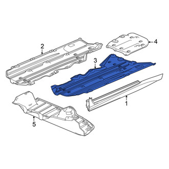 Honda OE - Front Left Floor Pan Splash Shield