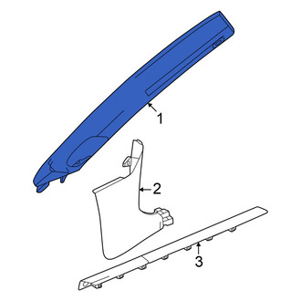 Honda OE - Left Body A-Pillar Trim Panel