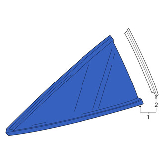 Honda OE - Rear Right Quarter Glass