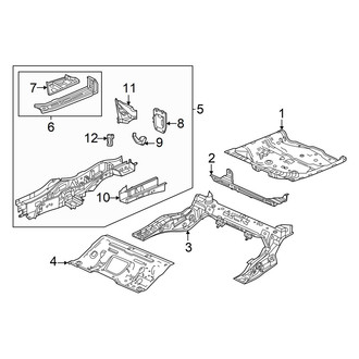 Honda OE - Rear Body & Floor - Floor & Rails
