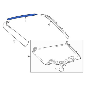 Honda OE - Rear Upper Liftgate Trim