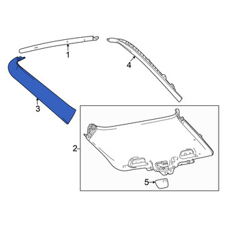 Honda OE - Rear Right Liftgate Trim