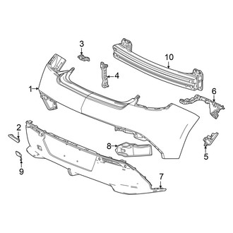 Honda OE - Rear Bumper - Bumper & Components