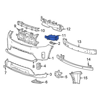 Honda OE - Front Left Bumper Impact Absorber