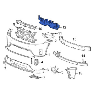 Honda OE - Front Center Bumper Impact Absorber