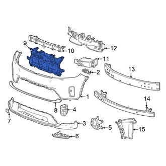 Honda OE - Front Upper Bumper Cover Reinforcement