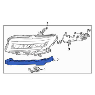 Honda OE - Left Headlight Bracket